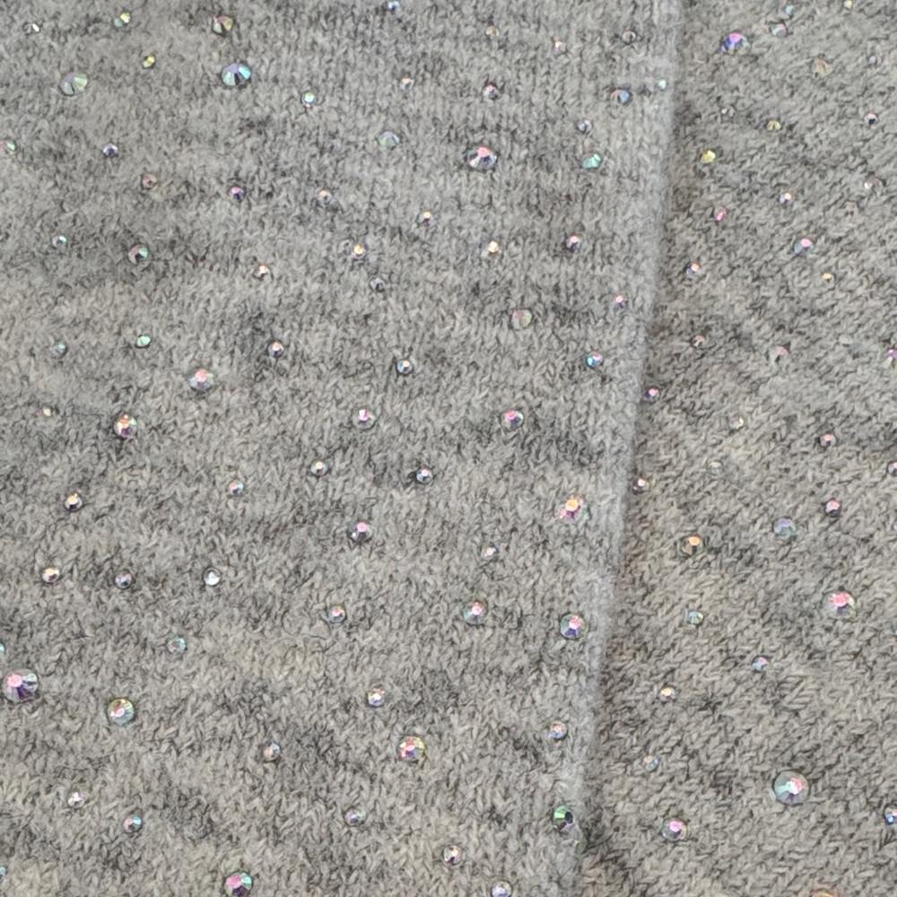 J. Crew Light Gray Sweater with Sparkle Accents - xs NWT - Picture 15 of 16